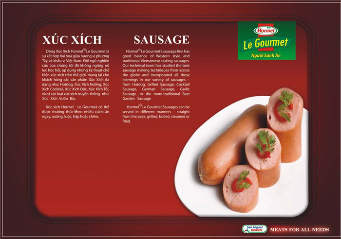 Xúc xích Tỏi Xông Khói